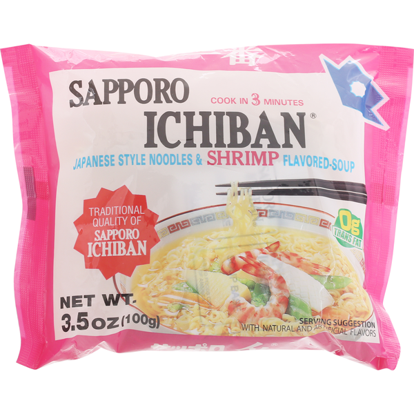 Sapporo Japanese Style Noodles with Shrimp Flavor