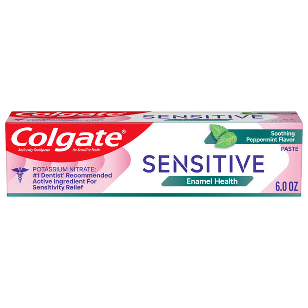Dentifrice Colgate pour dents sensibles, réparation de l'émail et blanchiment, menthe