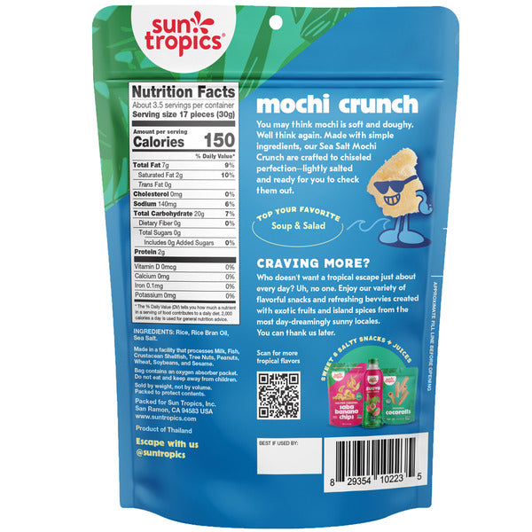 Sun Tropics Mochi Crunch avec Sel de Mer