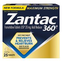 Zantac 360 Réducteur d'Acide, Force Maximale, 20 mg