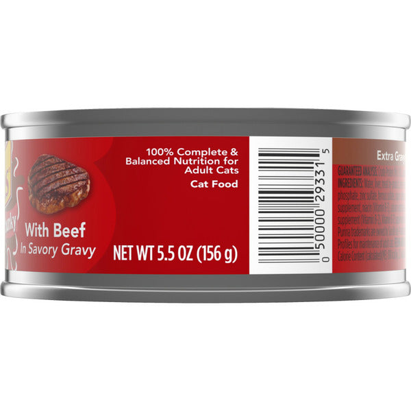Purina Friskies Gravy Wet Cat Food with Beef
