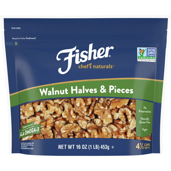 Mitades y Piezas de Nuez Fisher