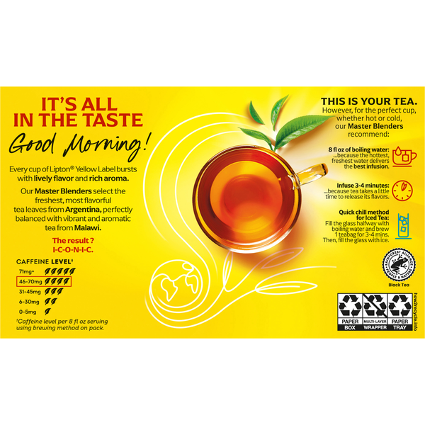 Té Negro Lipton Yellow Label