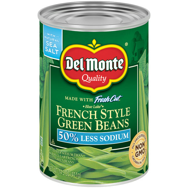 Del Monte 50 % moins de sodium Haricots verts à la française