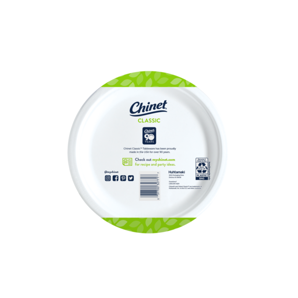 Plato de Cena Chinet 10 3/8in - 100 Contenido
