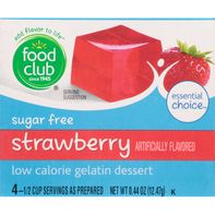 Postre de Gelatina de Fresa Sin Azúcar Food Club