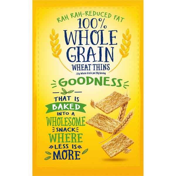 Galletas de trigo WHEAT THINS reducidas en grasa - 8 oz
