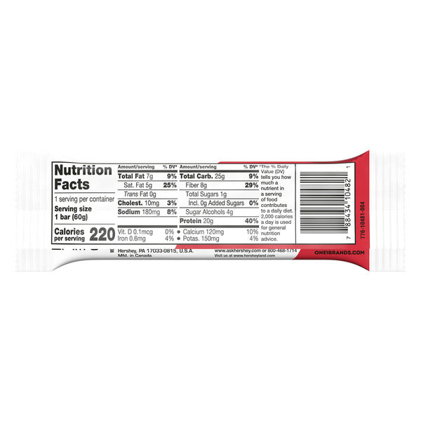 Barra de Proteína con Sabor a Taza de Mantequilla de Maní ONE, 2.12 oz