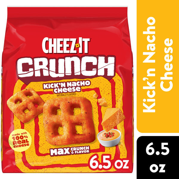 Cheez-It Crunch Kick'n Nacho Cheese Snacks, 6,5 oz