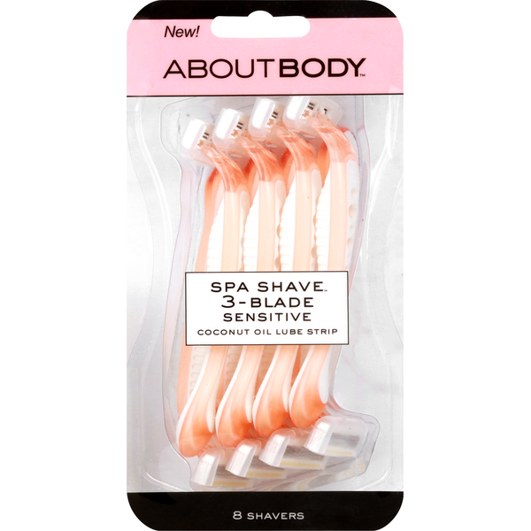 About Body Spa Shave, 3-Blade, Sensitive Razor