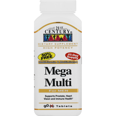 Mega Multi del Siglo XXI para Hombres - Tabletas Multivitamínicas Premium