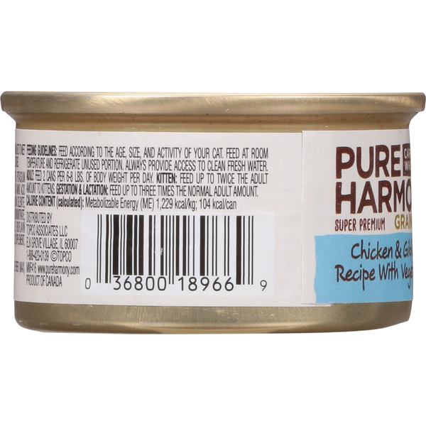 Pure Harmony Nourriture pour Chats Sans Céréales - Pâté de Poulet et Abats