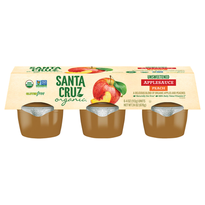Compote de Pêche Non Sucrée Santa Cruz Organic