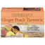 Bigelow Thé Herbal au Gingembre, Pêche et Curcuma en Sachets