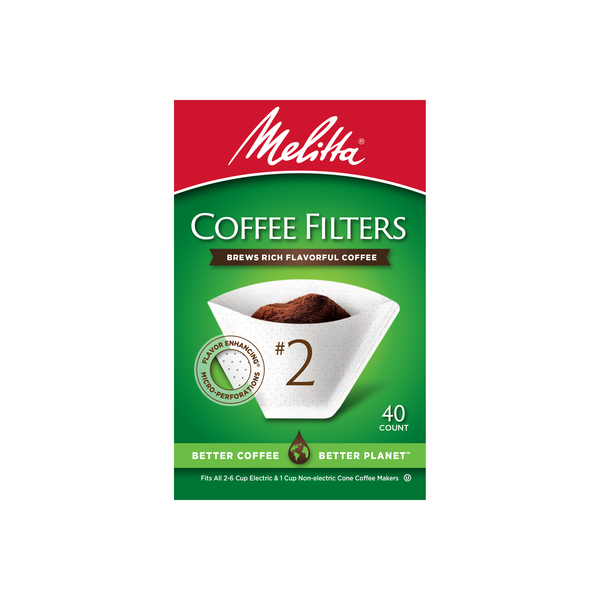 Papel Filtro en Cono Melitta #2 - Blanco