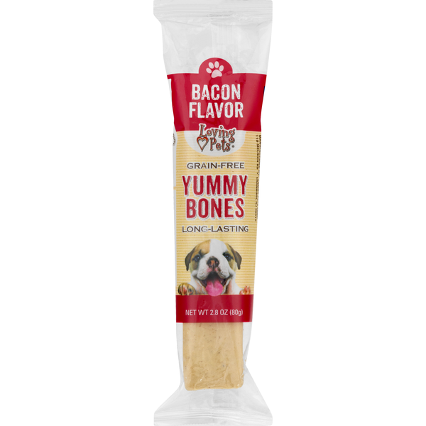 Loving Pets Yummy Bones Dog Treats - Grain-Free Bacon Flavor