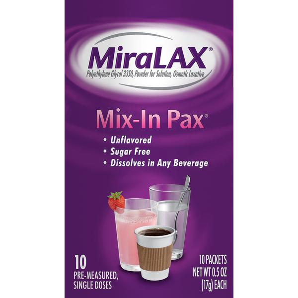 MiraLAX Osmotic Laxative Powder - Unflavored