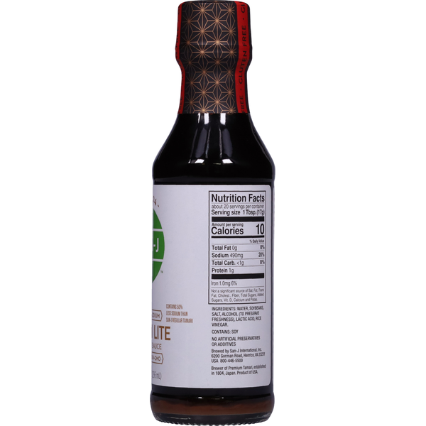 Sauce de soja San-J, Tamari Lite, 50 % moins de sodium