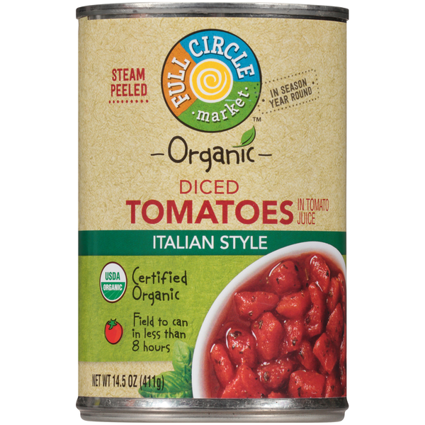 Full Circle Italian Style Diced Tomatoes in Tomato Juice