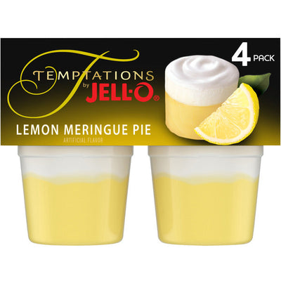 Tazas de Snack de Tarta de Limón Merengue Jell-O Listas para Comer