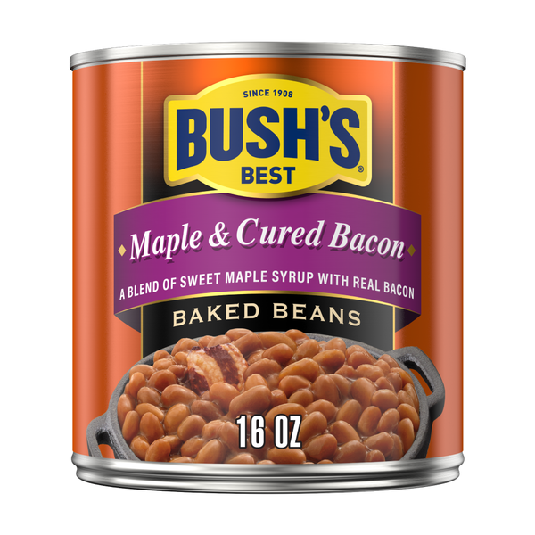 Haricots cuits au sirop d'érable et bacon de Bush