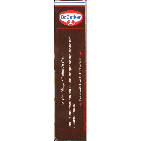 Mezcla de Mousse de Vainilla Francesa Premium de Dr. Oetker