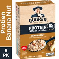 Quaker Instant Oatmeal, Protéines, Banane Noix - Pack