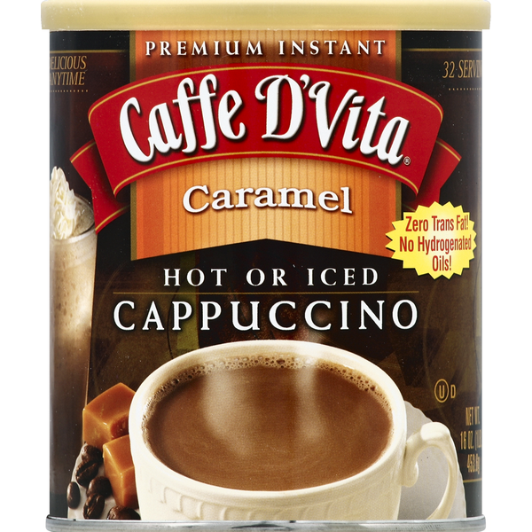 Caffe D'Vita Cappuccino Instantané Premium - Saveur Caramel
