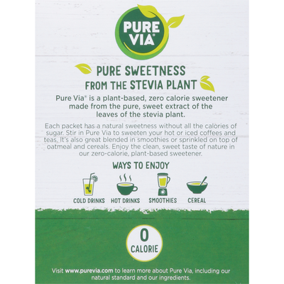 Pure Via Stevia Edulcorante Sin Calorías