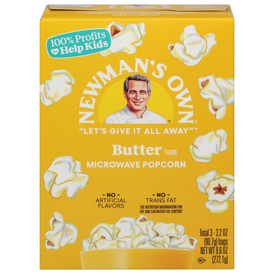 Palomitas de maíz para microondas de Newman's Own, Mantequilla