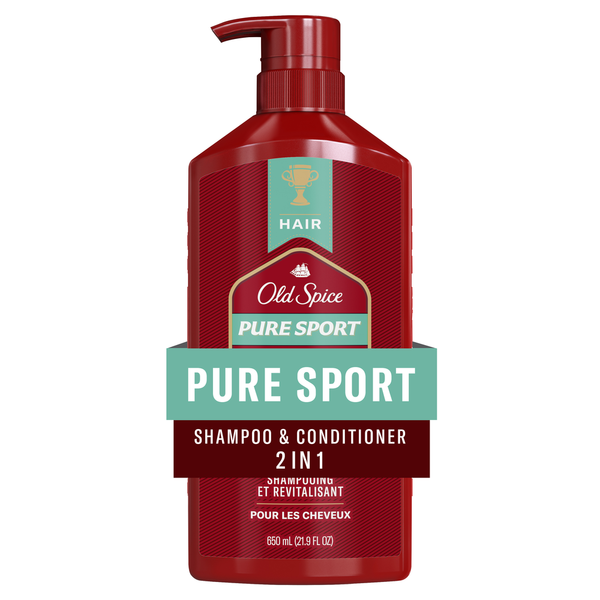 Old Spice Pure Sport 2en1 Champú y Acondicionador para Hombres
