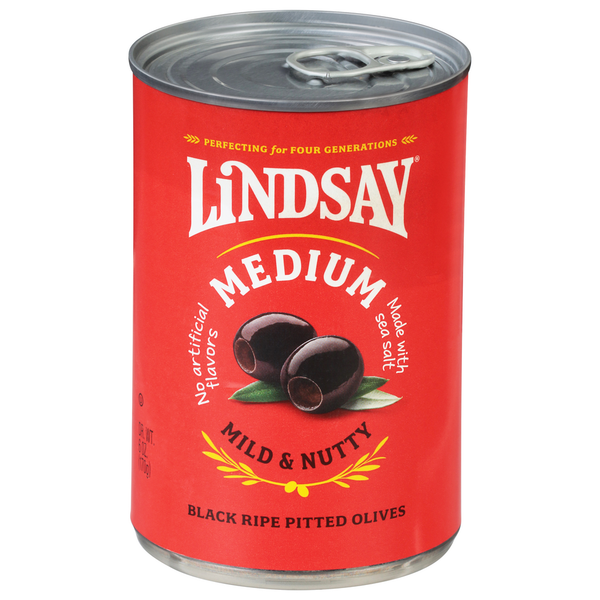 Aceitunas Negras Lindsay Rojas Sin Hueso - Medianas