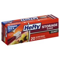 Bolsas Hefty con Cierre, Tamaño Cuartillo