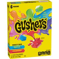 Bonbons Gushers aux saveurs tropicales et fraise