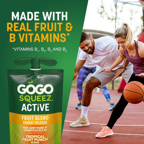 GoGo Squeez Énergie Active Mélange de Fruits Tropicaux