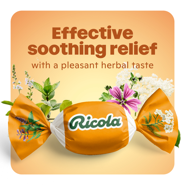 Bonbons contre la toux Ricola au miel et aux herbes