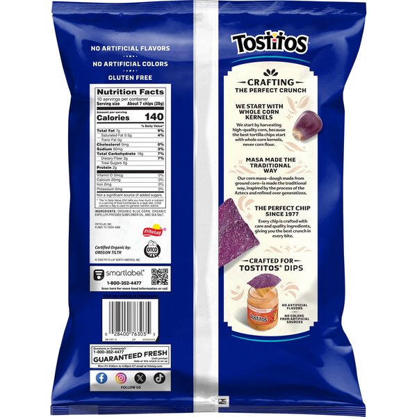 Tostitos Tortilla Chips de Maíz Azul Orgánico