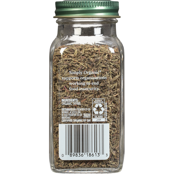 Simply Organic Thyme - Premium Culinary Herb