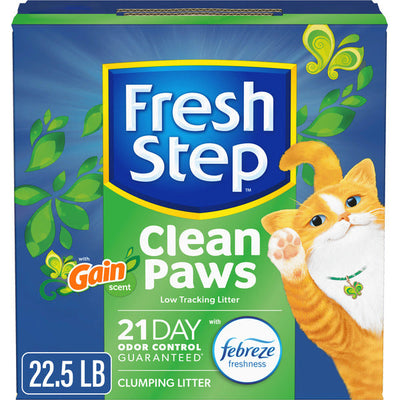 Fresh Step Clean Paws Arena Aglomerante de Bajo Rastreo para Gatos, Aroma Gain