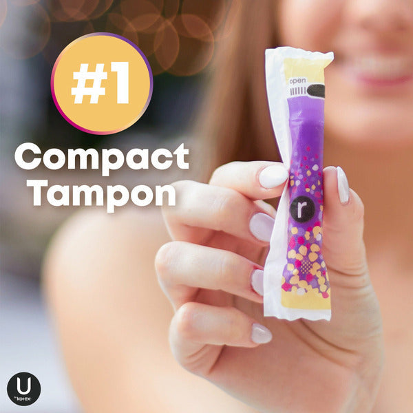 U by Kotex Click Compact Tampones Sin Fragancia, Regular