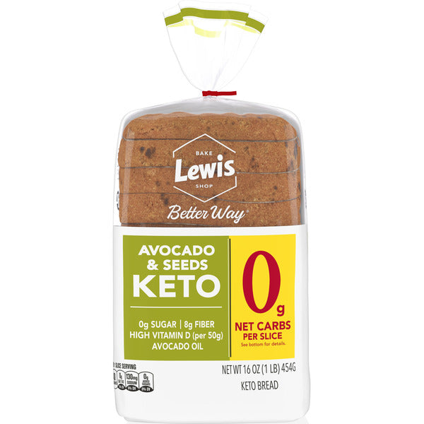 Pan de Keto de Aguacate y Semillas de Lewis Bake Shop