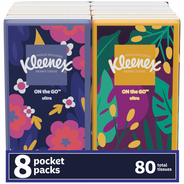 Kleenex Pañuelos Faciales Portátiles - 3 Capas de Suavidad