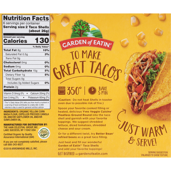 Garden of Eatin' Yellow Corn Taco Shells