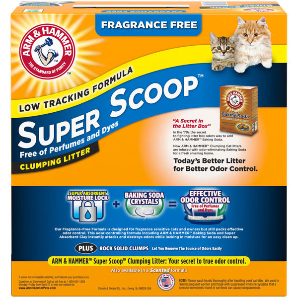 Arena de Gato Arm & Hammer Super Scoop Sin Fragancia