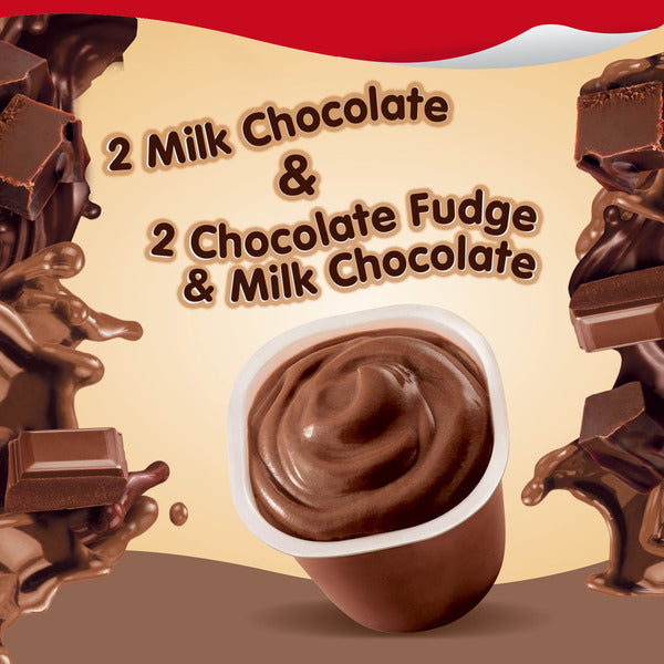 Coupes de Pudding au Chocolat au Lait Snack Pack