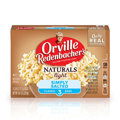Palomitas de maíz Orville Redenbacher Naturals Light Simply Salted para microondas