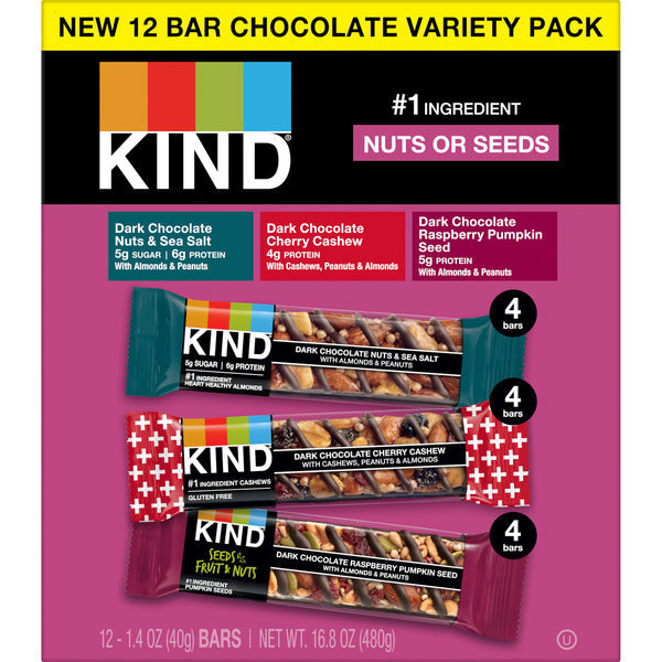Barras Core de Sabores Mixtos KIND - 16.8 OZ