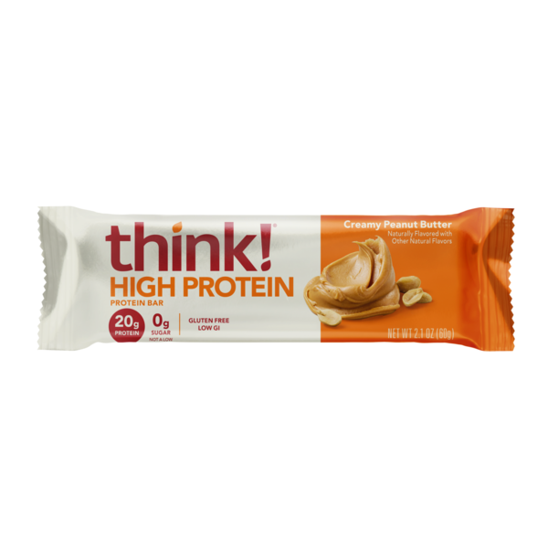 think! High Protein Bar - Creamy Peanut Butter, 20g Protein
