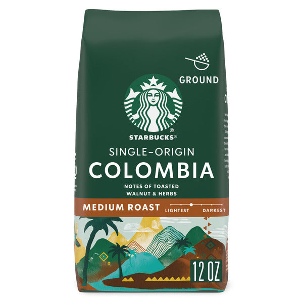 Café moulu Starbucks Colombie torréfaction moyenne