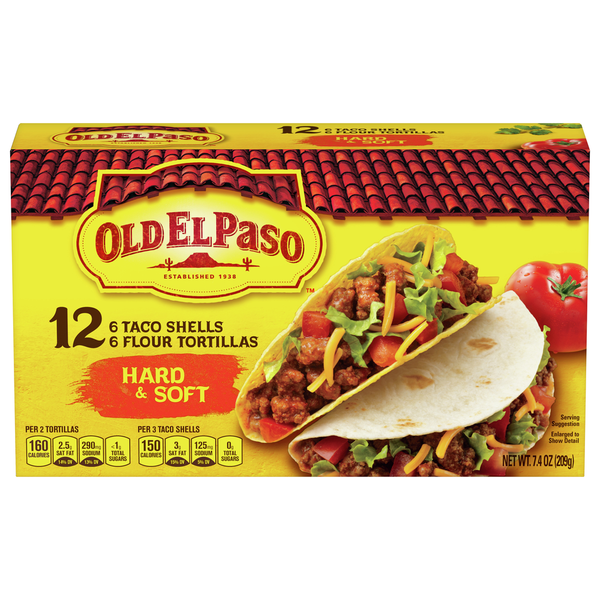 Coquilles à Taco et Tortillas de Farine Old El Paso - Dur et Souple